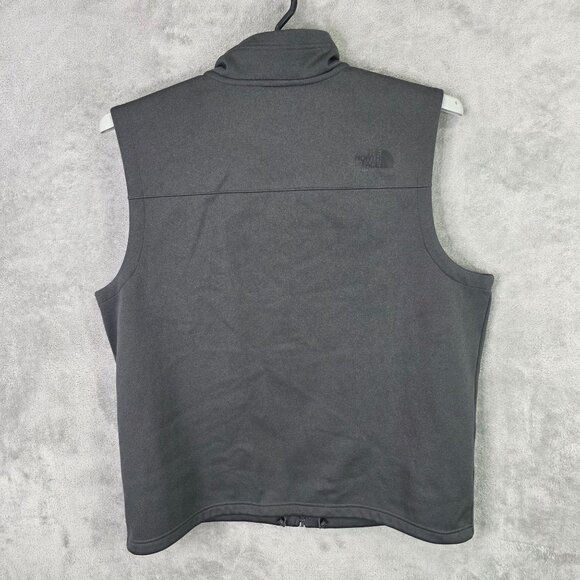 Mens The North Face Gray WindWall Sleeveless Vest Jacket Full Zip Polyester XL - Picture 7 of 11